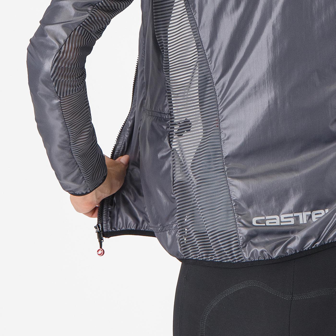 CASTELLI ARIA SHELL Bunda dámská tmavě šedá
