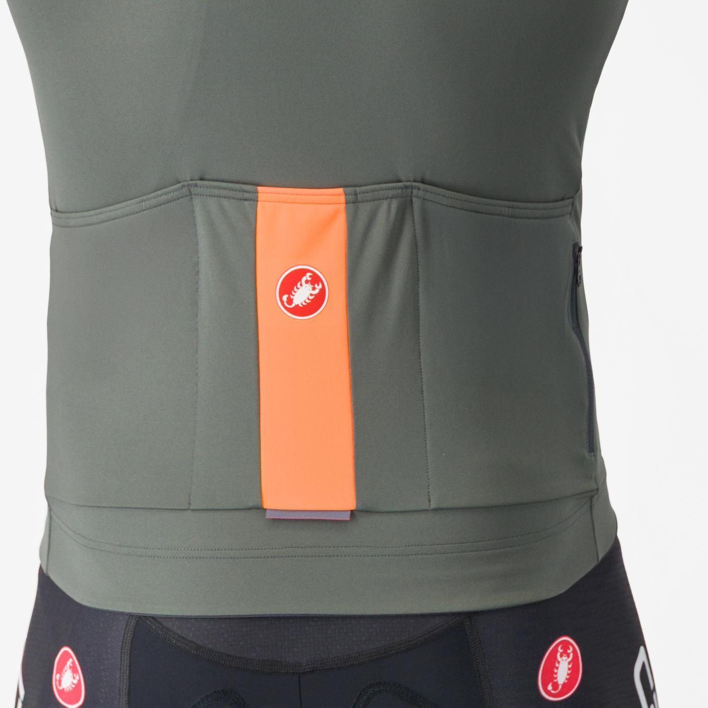CASTELLI PROLOGO LITE Short Sleeve Jersey Grey/Orange