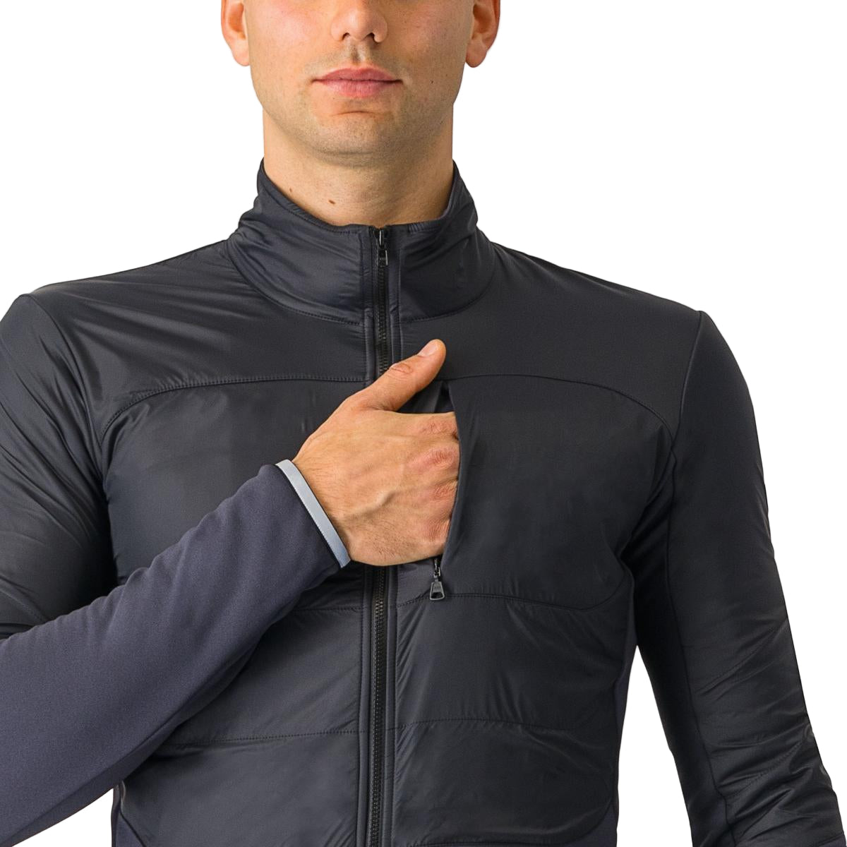 CASTELLI UNLIMITED Bunda černá/šedá