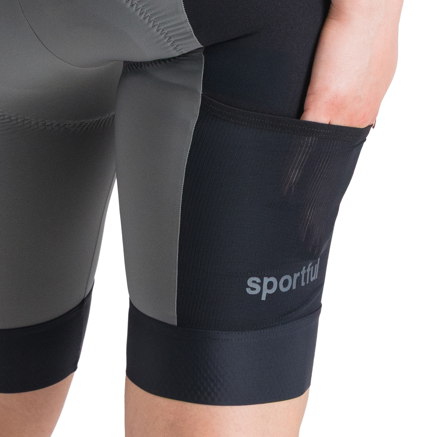 Dámské šortky SPORTFUL SUPERGIARA 2 Bibshort Grey/Black