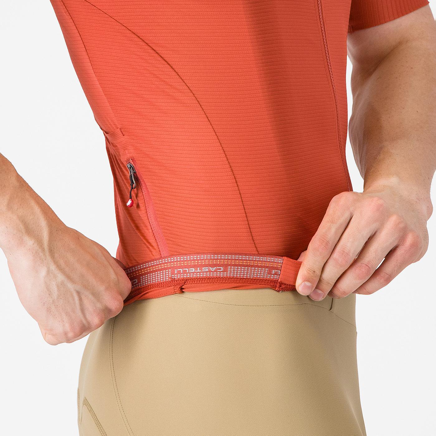 CASTELLI ESPRESSO 2 Paprikový dres s krátkým rukávem