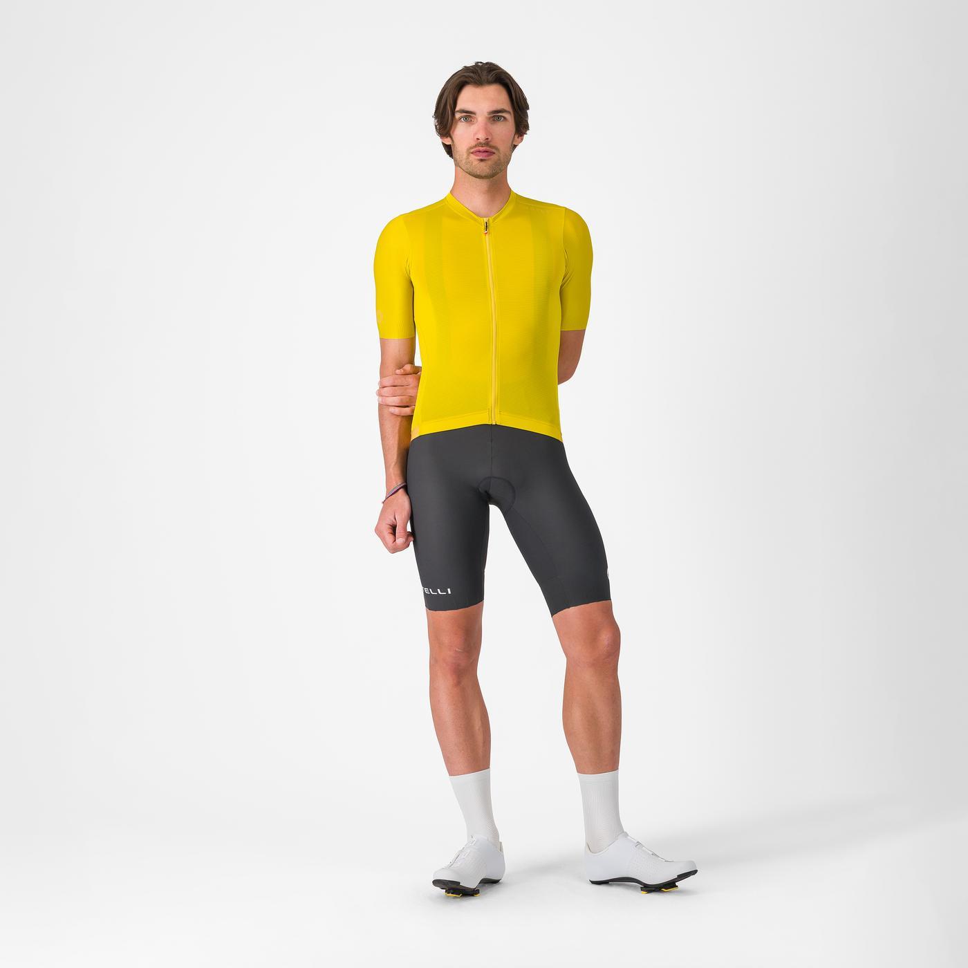 CASTELLI ESPRESSO 2 Short Sleeve Jersey Yellow