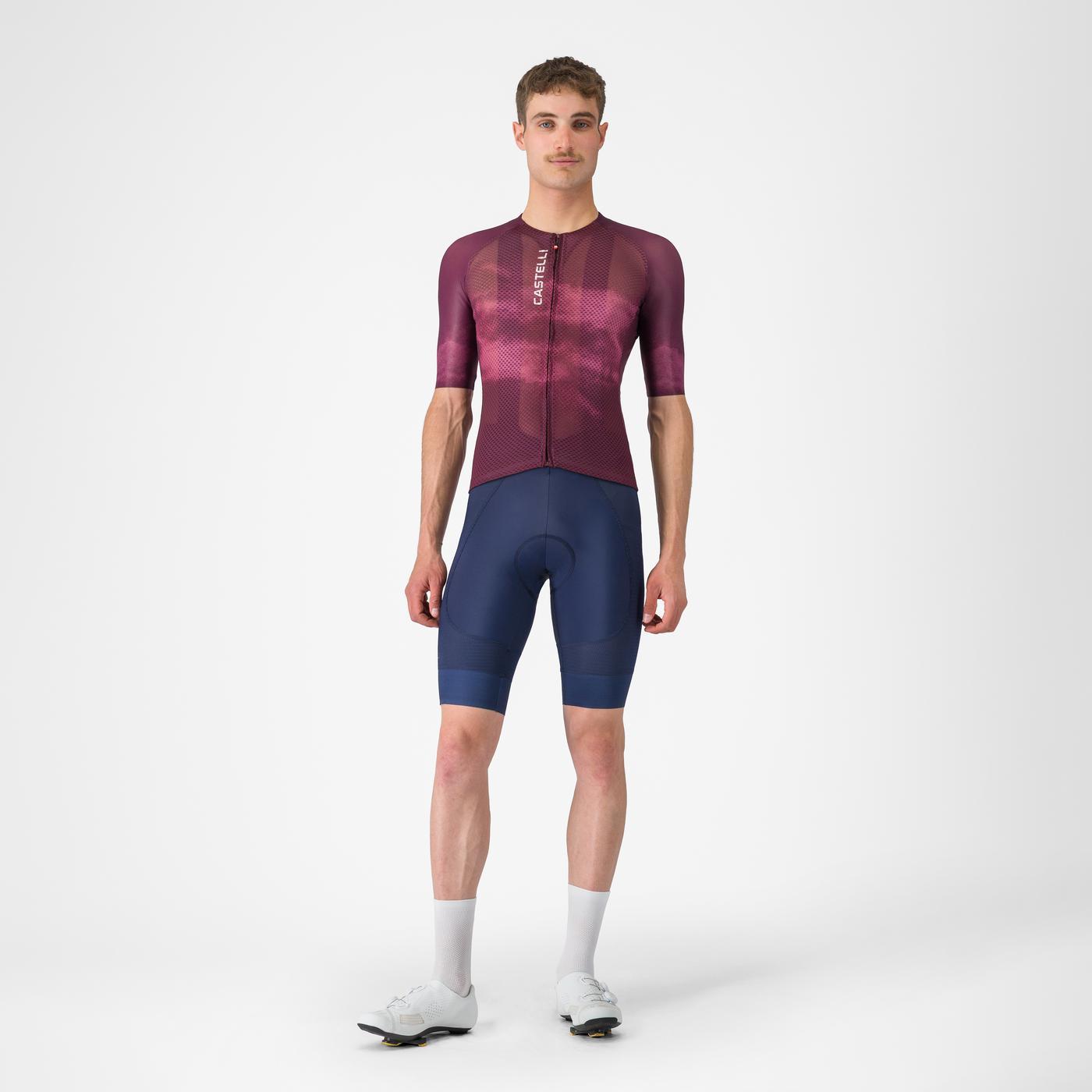 CASTELLI CLIMBER'S A/C Short Sleeve Bordeaux Jersey