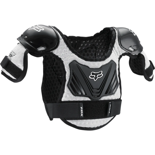 Chránič hrudi FOX PEEWEE TITAN ROOST Junior černý/stříbrný