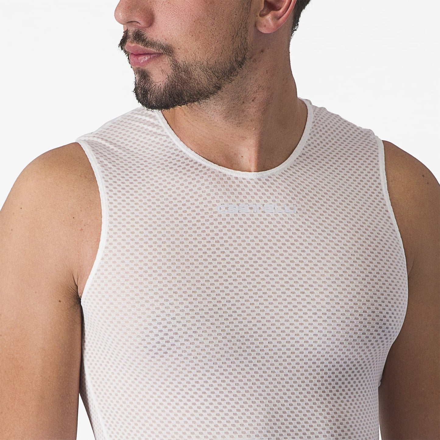 Spodní prádlo bez rukávů CASTELLI PRO MESH 2.0 White