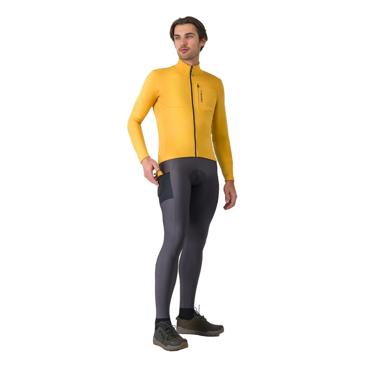 CASTELLI UNLIMITED TRAIL 2 Dres s dlouhým rukávem Yellow/Grey