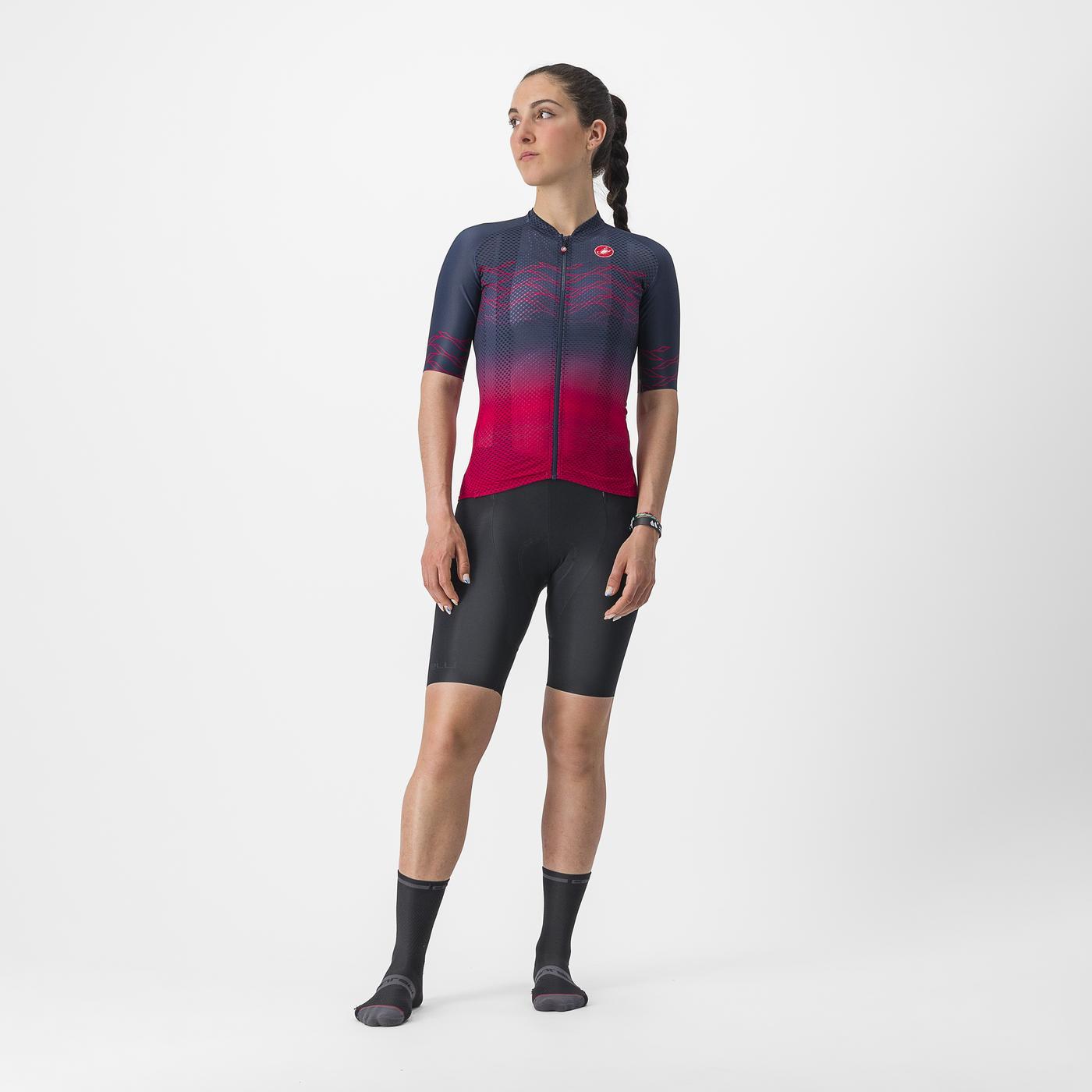 CASTELLI CLIMBER'S 2.0 Dámský dres s krátkým rukávem modrý/bílý