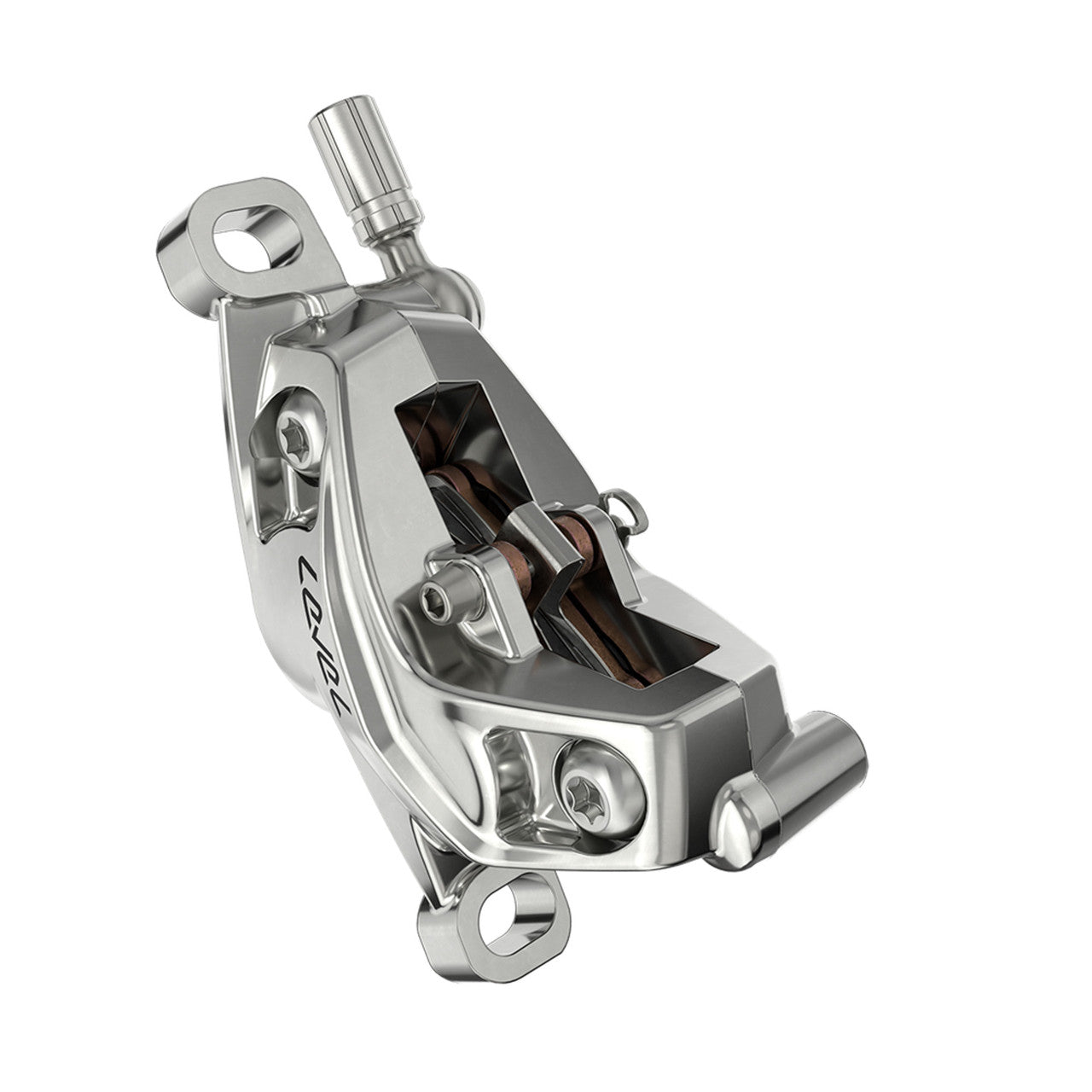 SRAM LEVEL ULTIMATE STEALTH 4pístová přední brzda Stříbrná