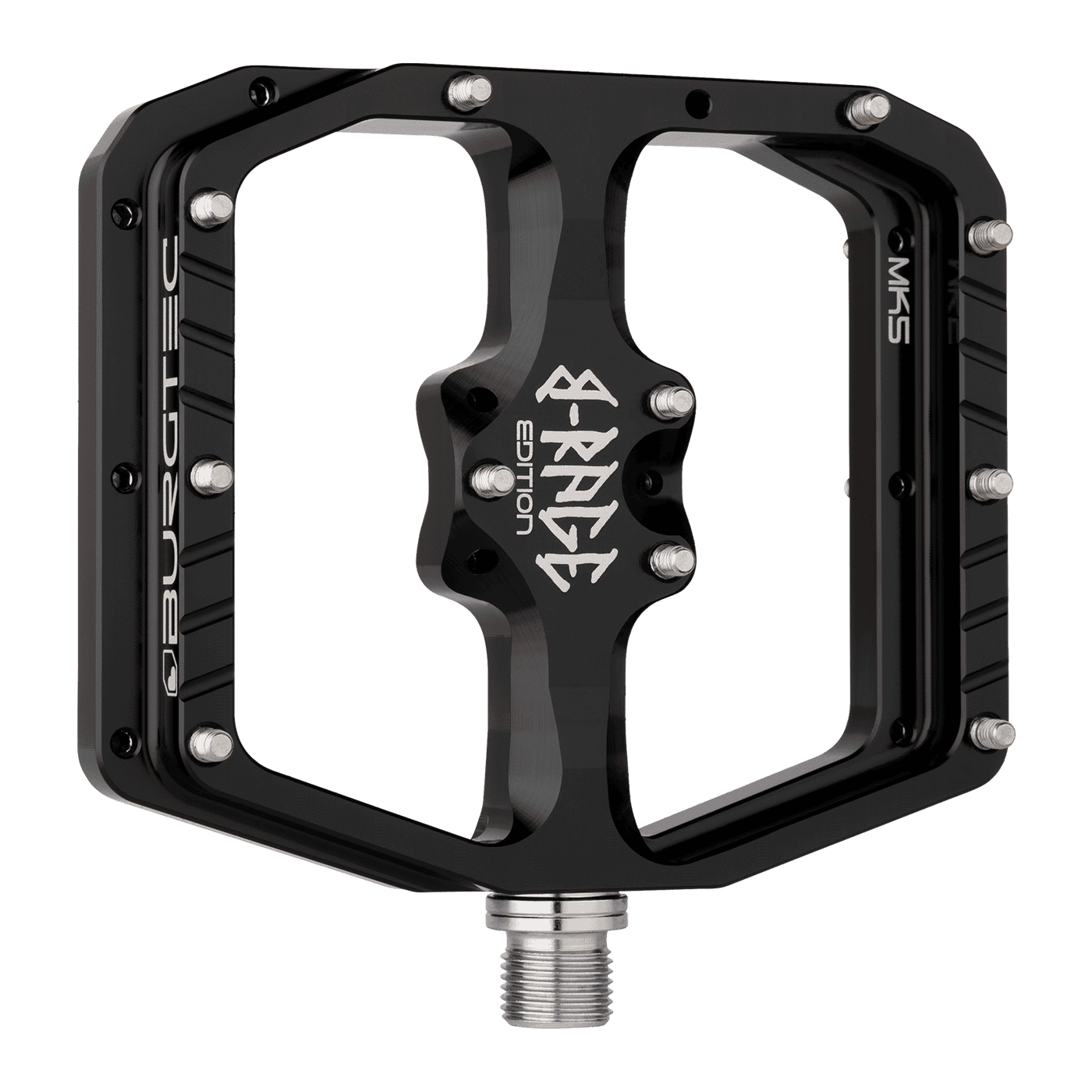 Ploché pedály BURGTEC PENTHOUSE FLAT MK5 B-RAGE EDITION Black