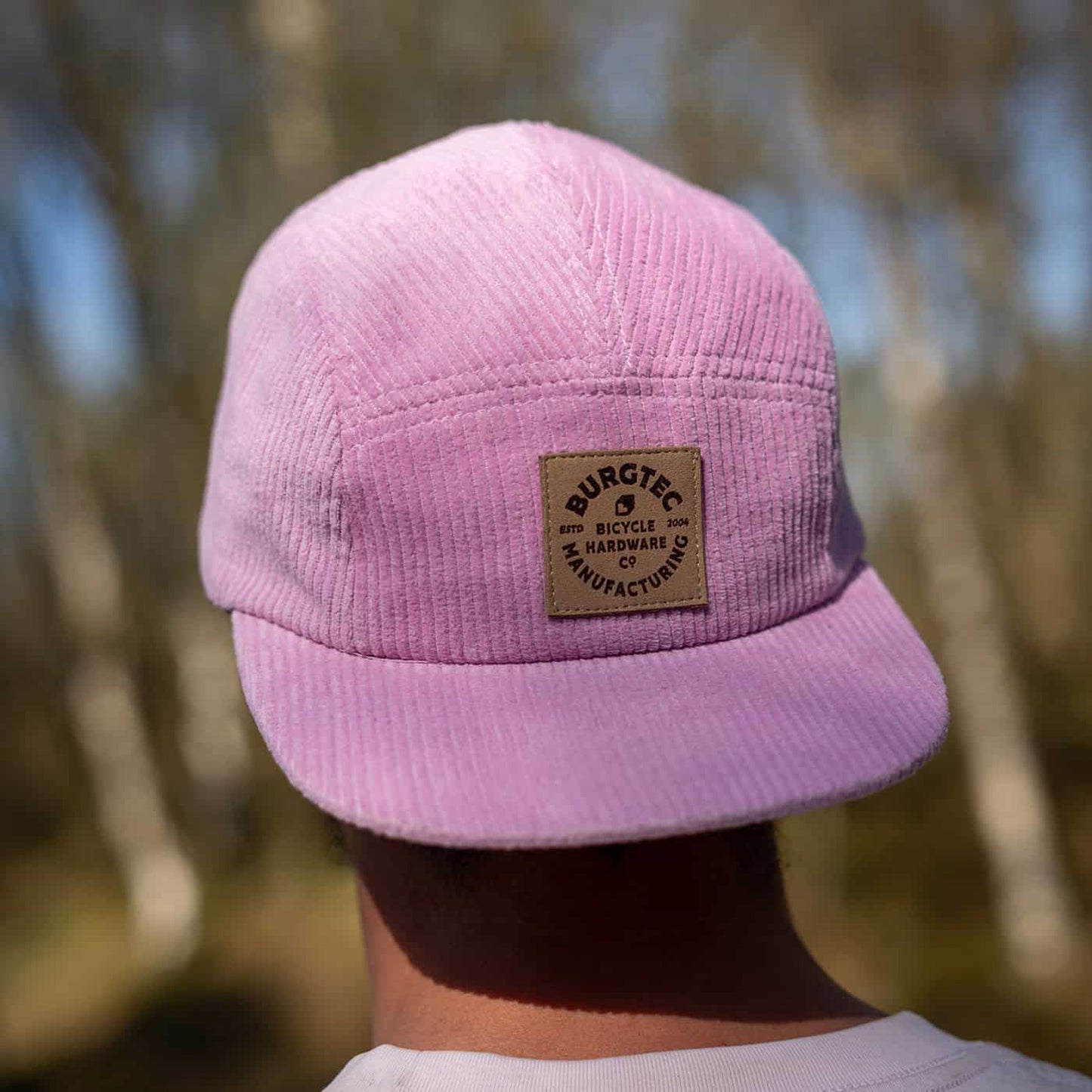 Cap BURGTEC BANDIT CORDUROY FIVE PANEL Light pink