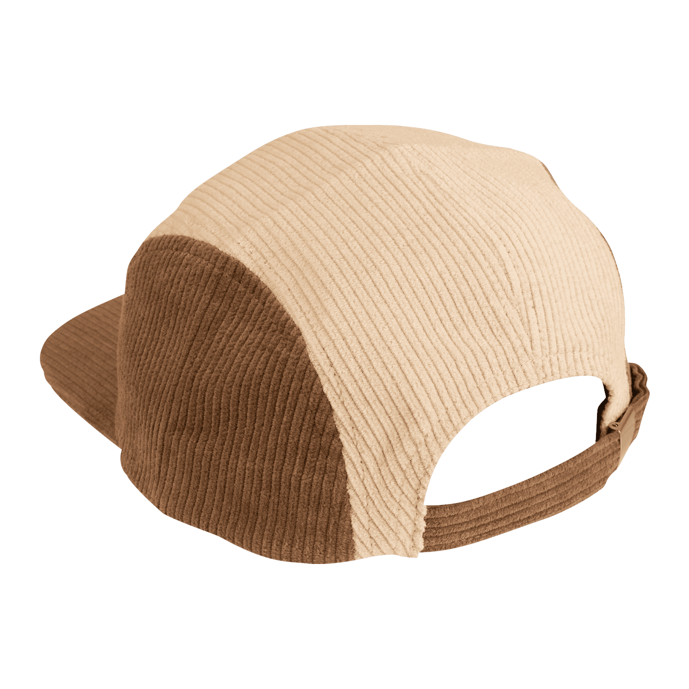BURGTEC BANDIT CORDUROY FIVE PANEL Kšiltovka béžová/hnědá