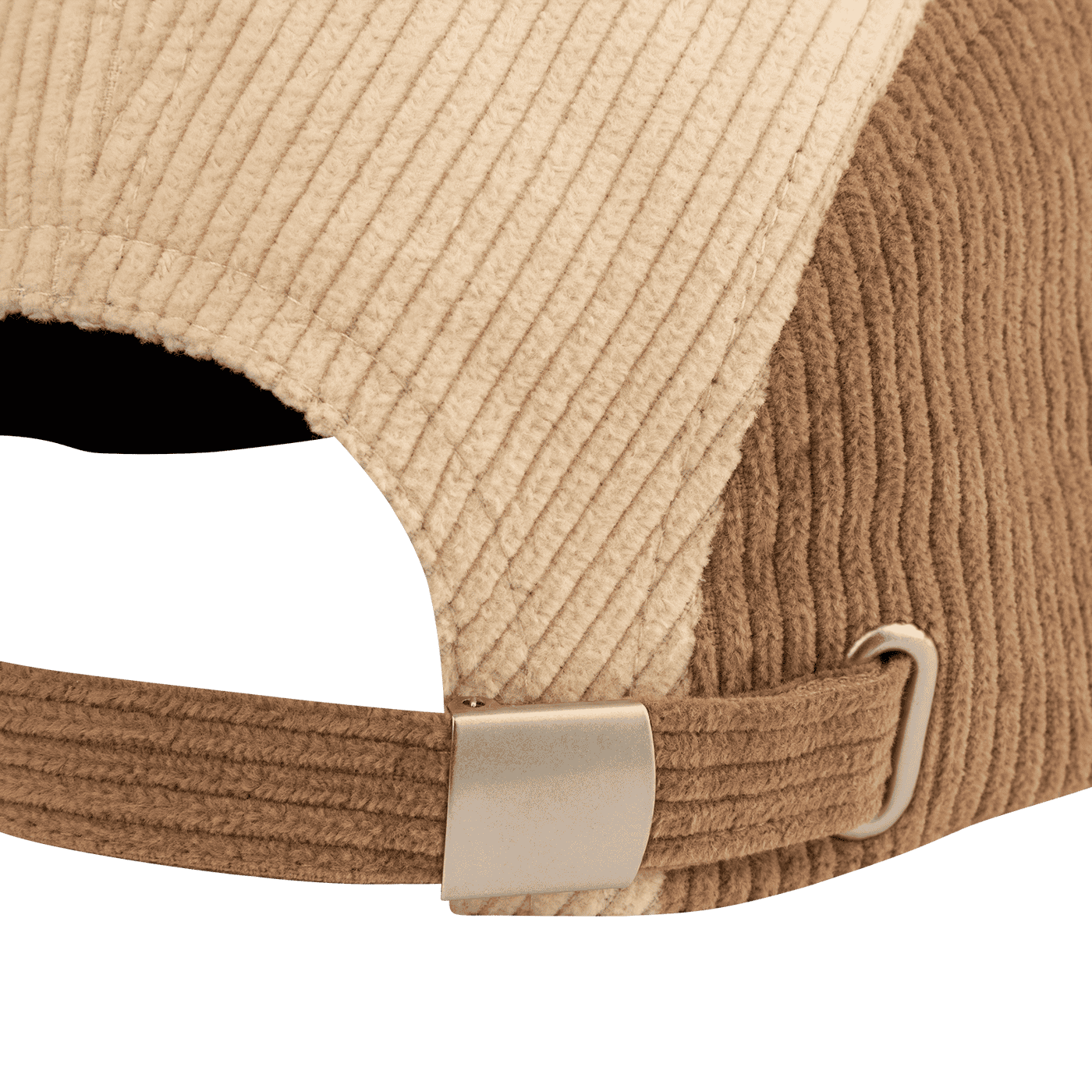 BURGTEC BANDIT CORDUROY FIVE PANEL Kšiltovka béžová/hnědá