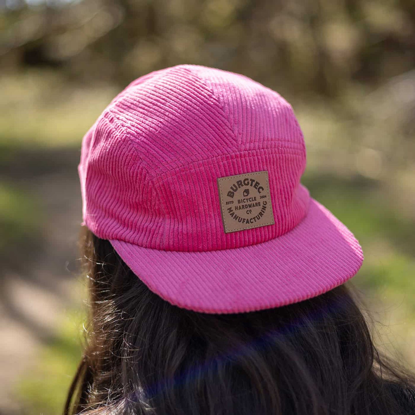 Cap BURGTEC BANDIT CORDUROY FIVE PANEL Pink Toxic Barbie