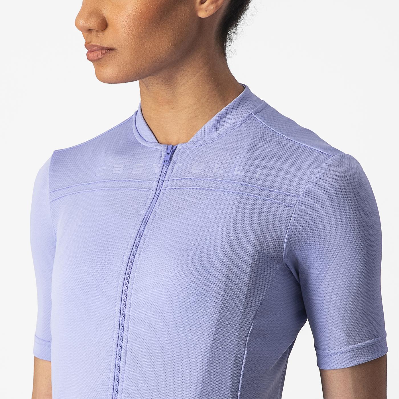 CASTELLI ANIMA 4 Short Sleeve Women's Violet Jersey