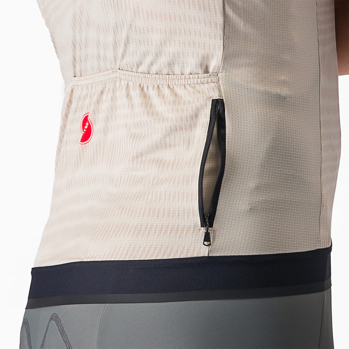 CASTELLI UNLIMITED ENDURANCE Dres s krátkým rukávem Grey/Orange