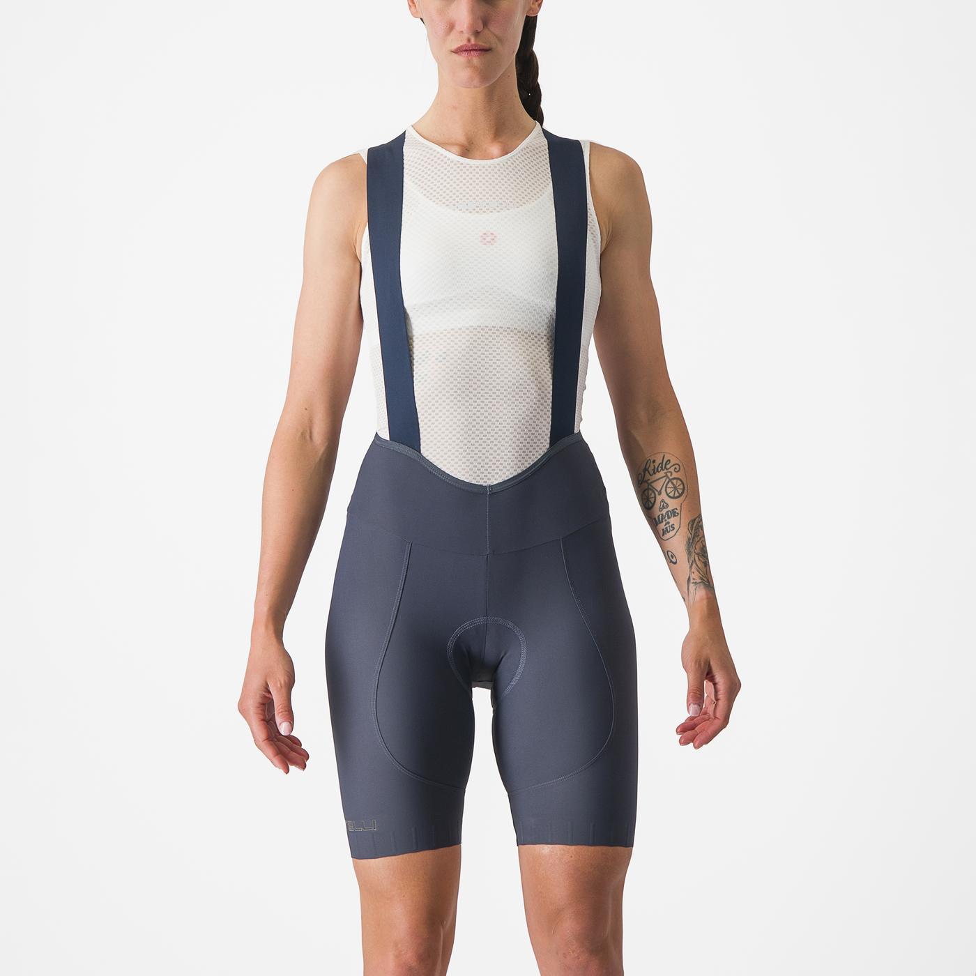 Dámské kalhoty CASTELLI ESPRESSO W DT Blue Bib Tight