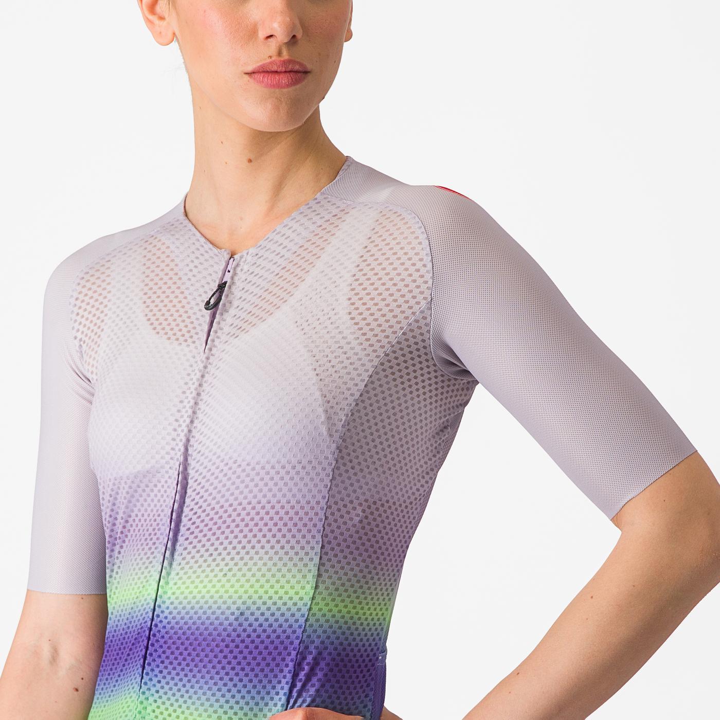CASTELLI CLIMBER'S 4.0 W Dámský dres s krátkým rukávem Purple/Green