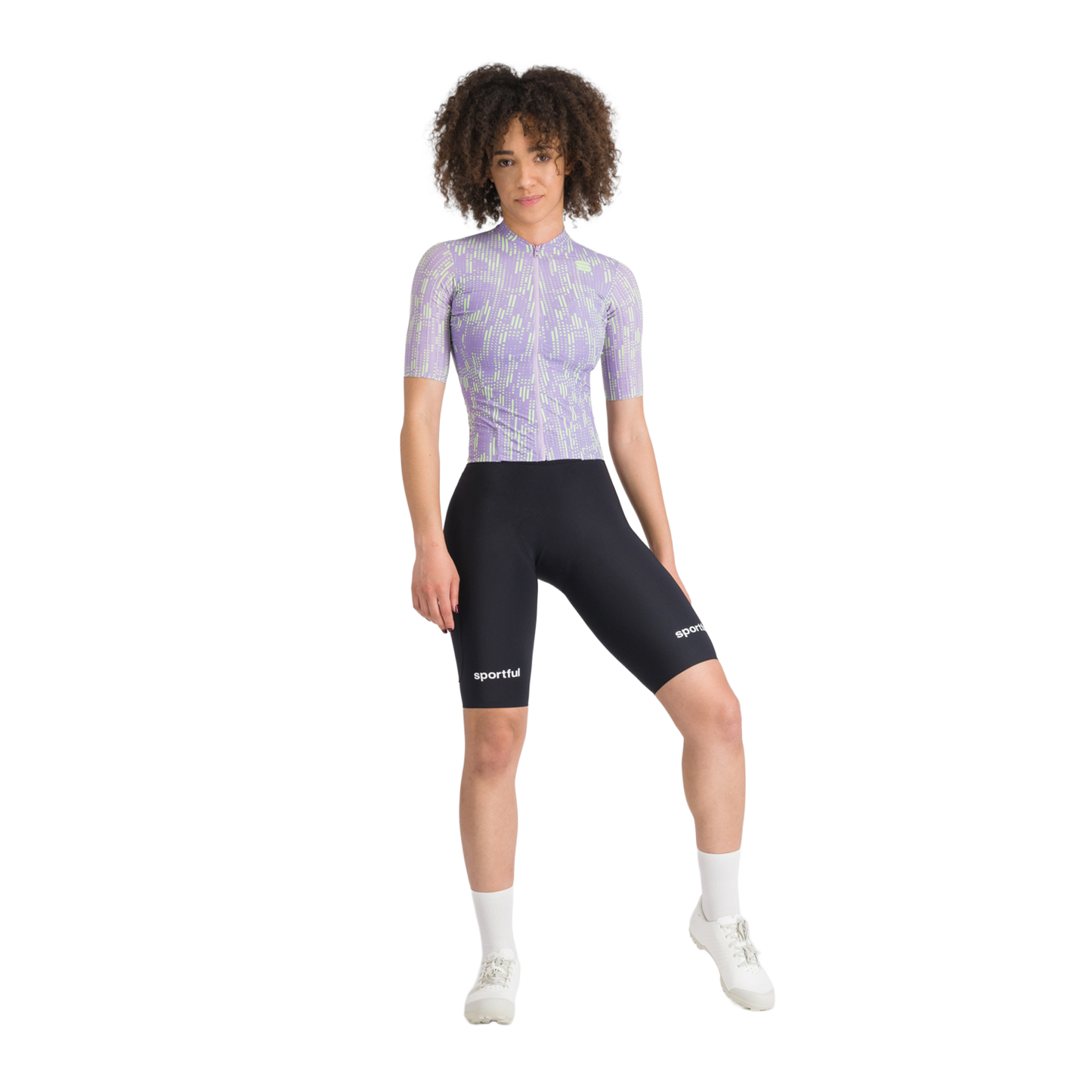 Dámské tričko SPORTFUL G-SUIT s krátkým rukávem Black/Purple