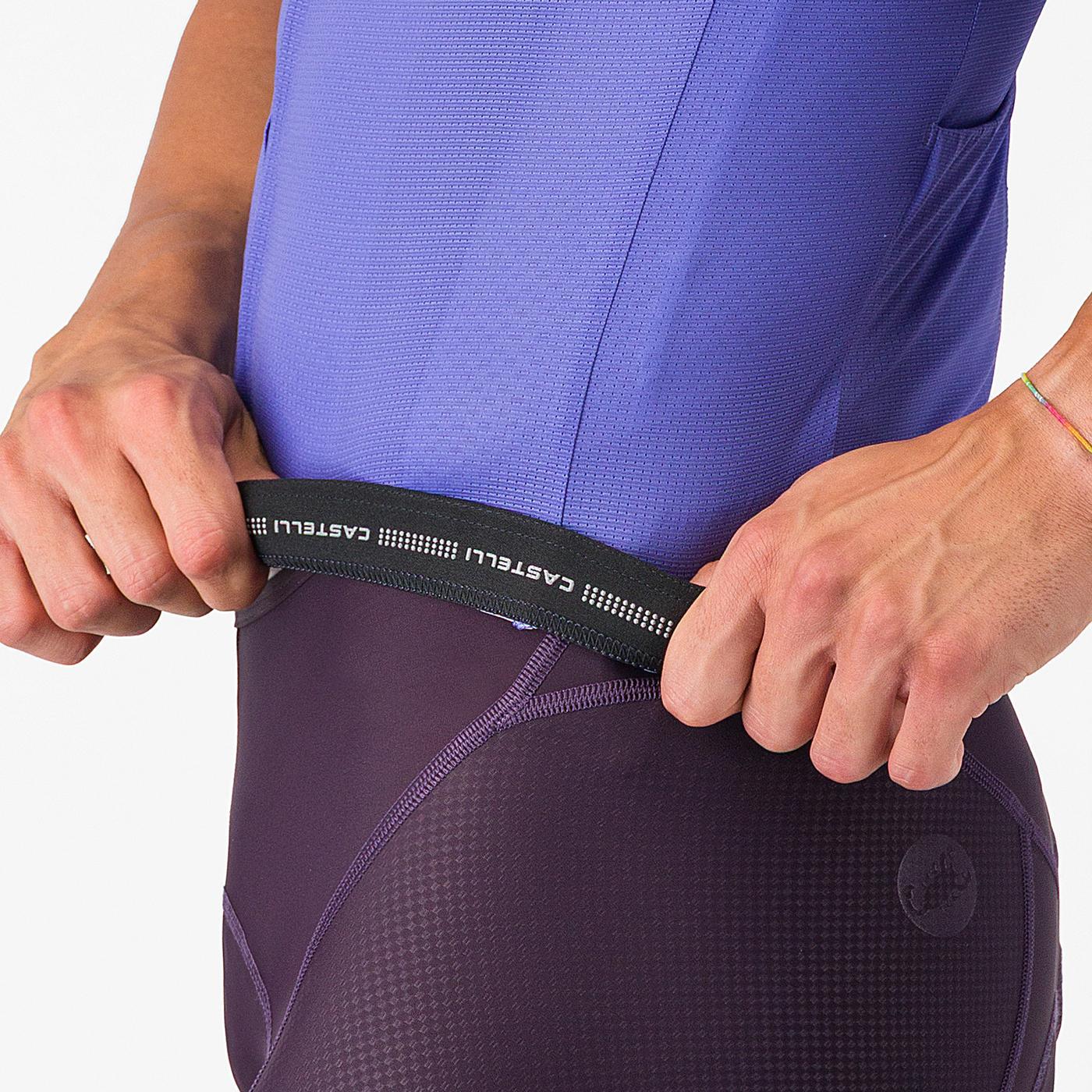 CASTELLI DRITTONE LOGO Short Sleeve Jersey Purple