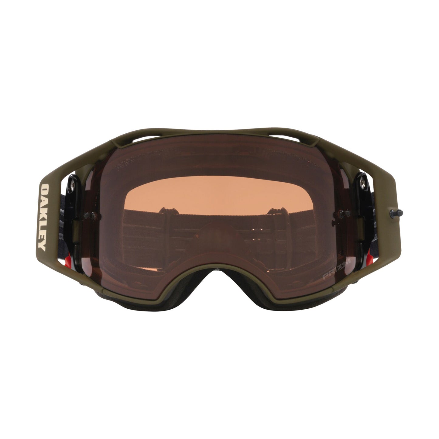 OAKLEY AIRBRAKE MTB Dark Brush Camo Obličejová maska Prizm Mx Bronze