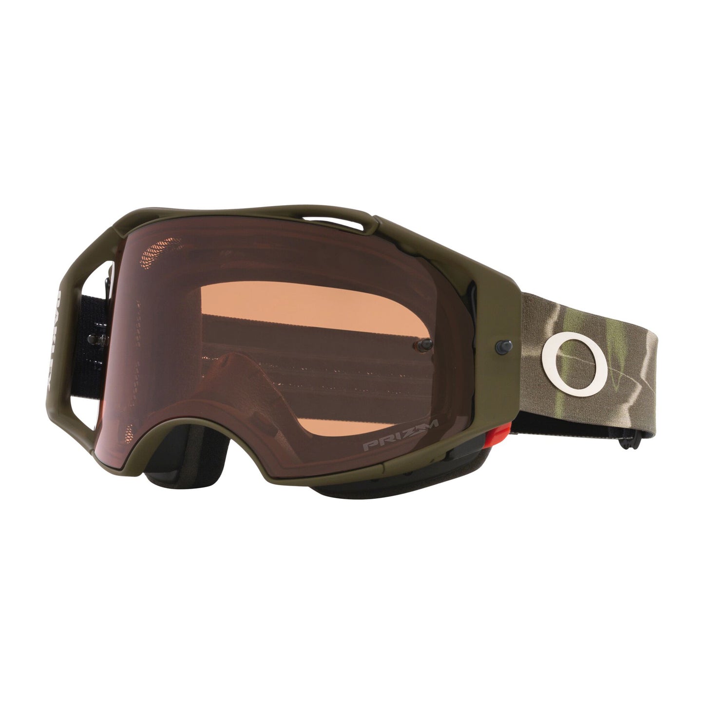 OAKLEY AIRBRAKE MTB Dark Brush Camo Obličejová maska Prizm Mx Bronze