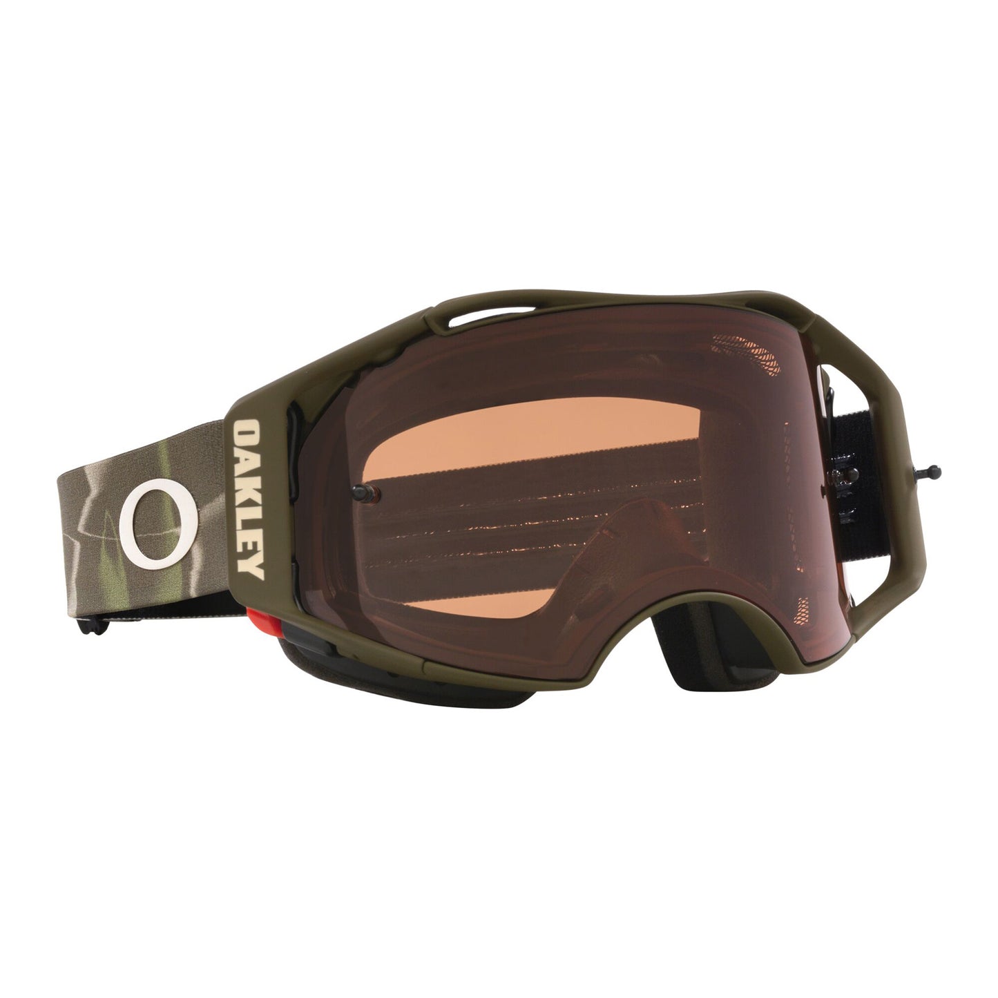 OAKLEY AIRBRAKE MTB Dark Brush Camo Obličejová maska Prizm Mx Bronze