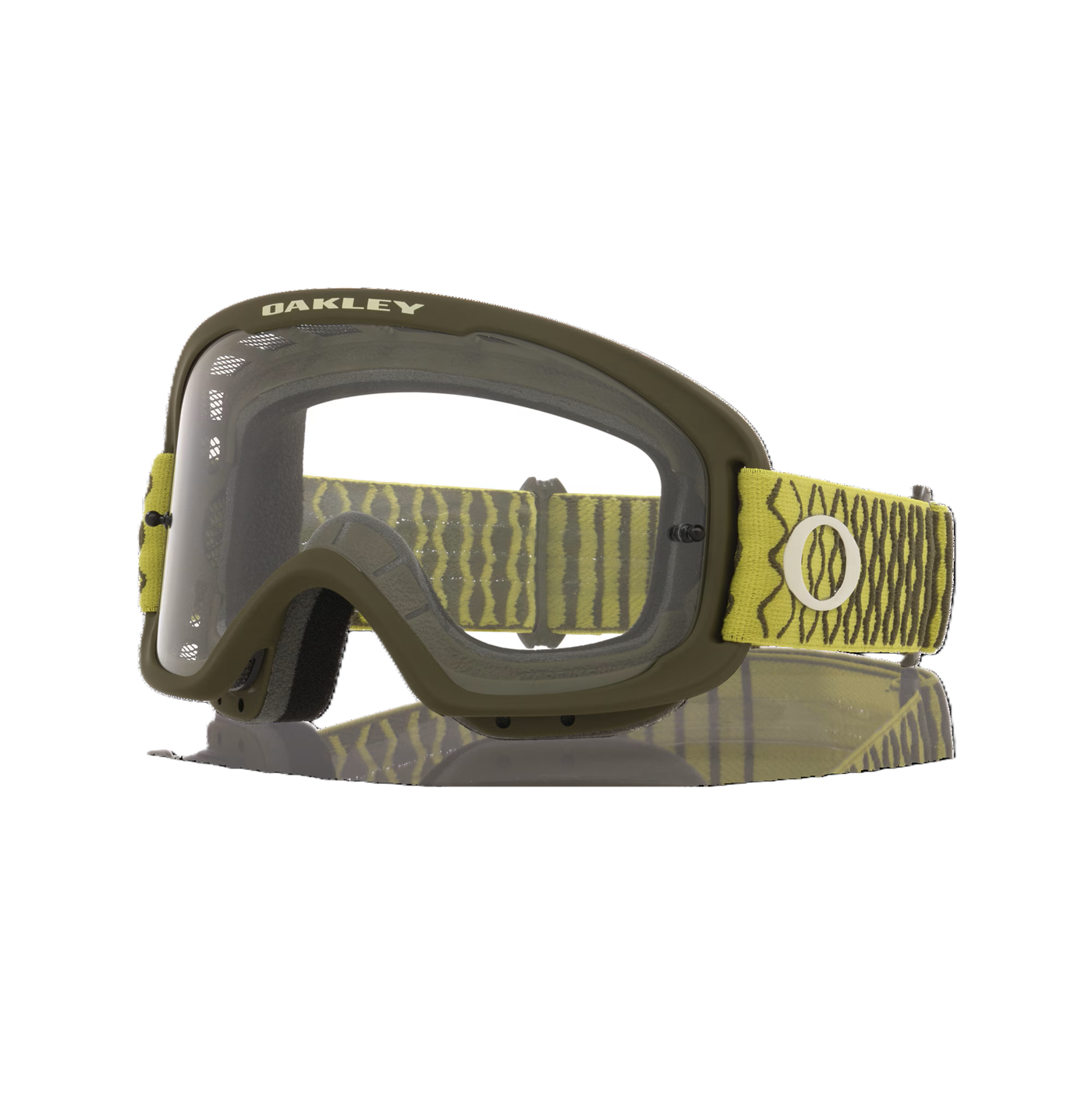 OAKLEY O Frame Pro 2.0 MTB Cactus Dark Brush Transparent Goggle