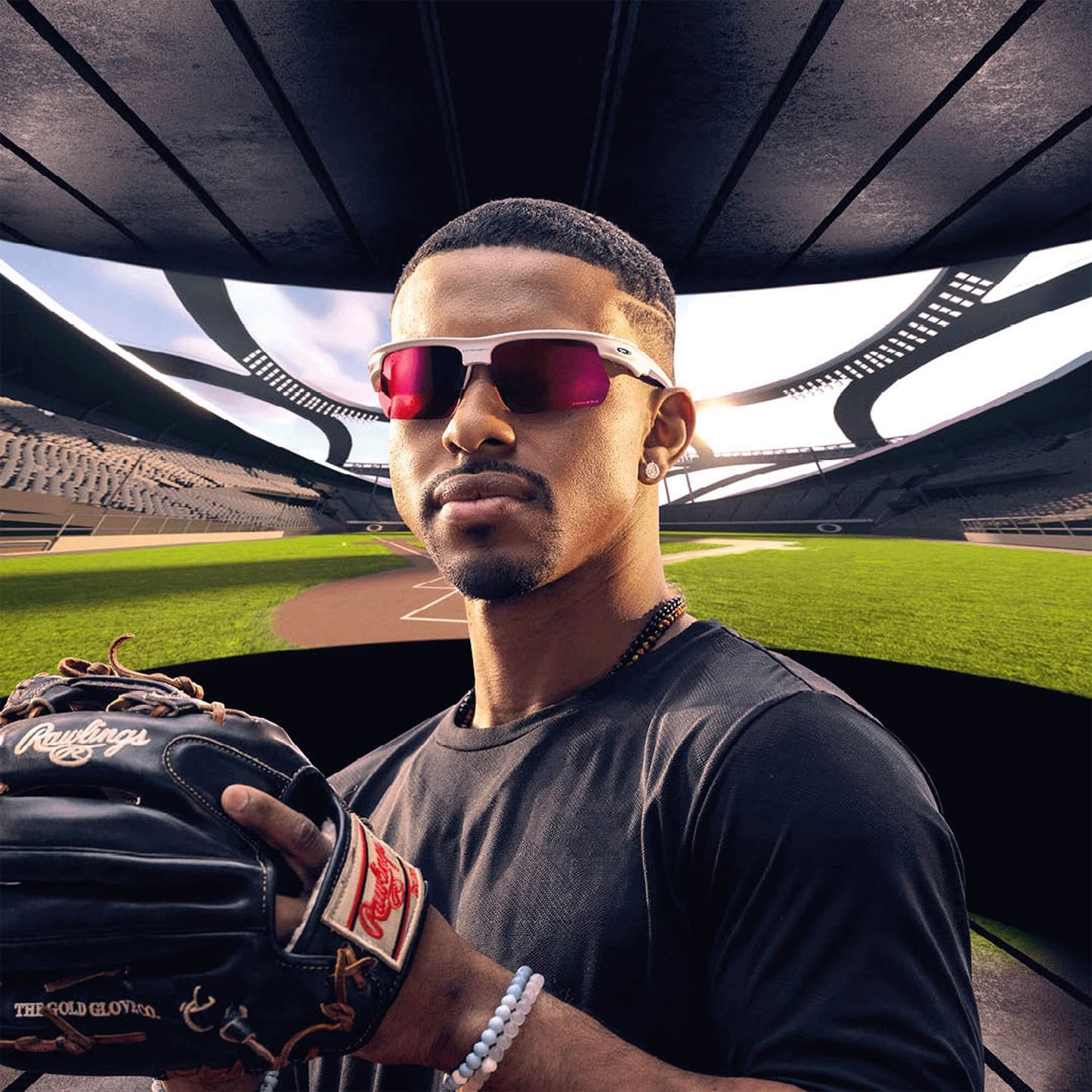 Sluneční brýle OAKLEY BISPHAERA BISPHAERA White Matt Prizm Field -0OO9400-1068