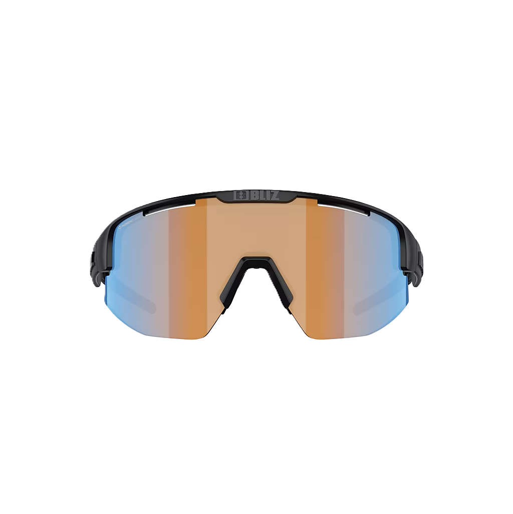 BLIZ MATRIX Sluneční brýle Black Matt Nano Optics Nordic Ligh Coral - Orange w Blue Multi