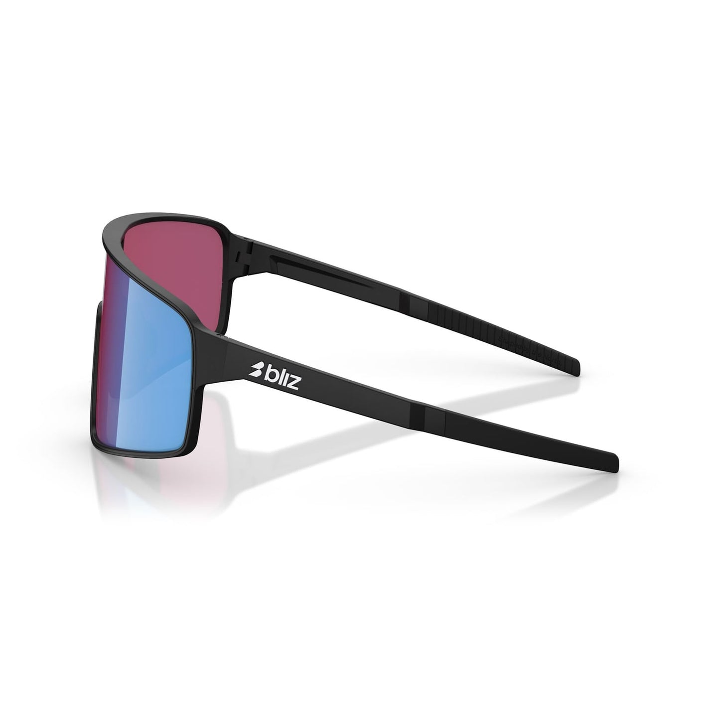 BLIZ P001 Black Matt Pink Violet Blue Mirror Brýle