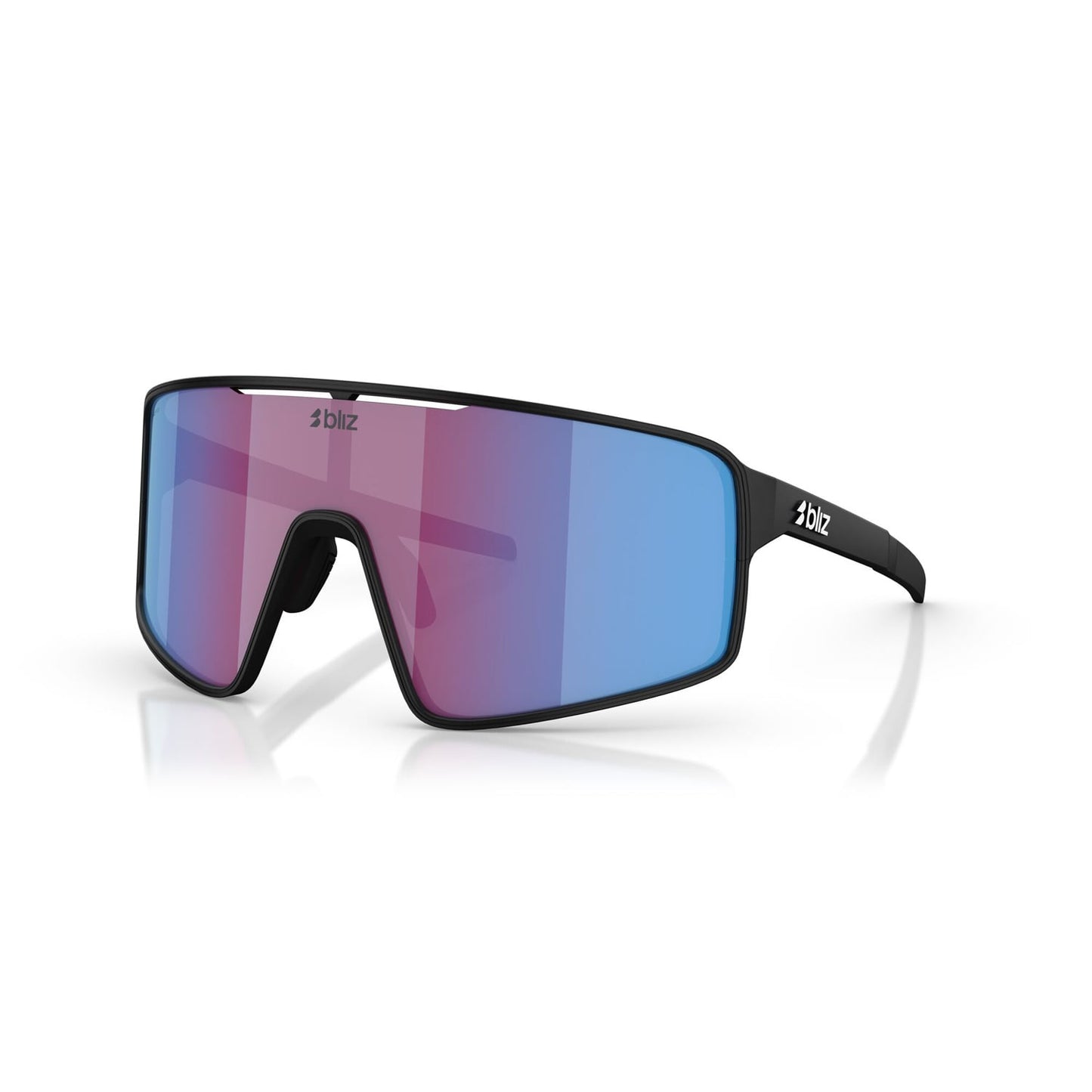 BLIZ P001 Black Matt Pink Violet Blue Mirror Brýle