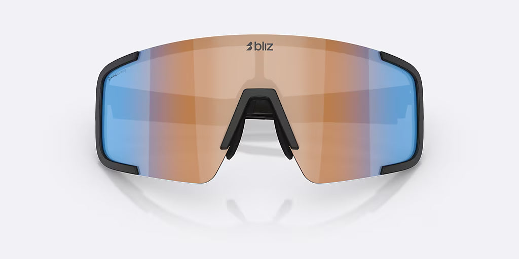 BLIZ P003 SMALL Brýle Black Matt Coral/Orange Iridium Blue Lens