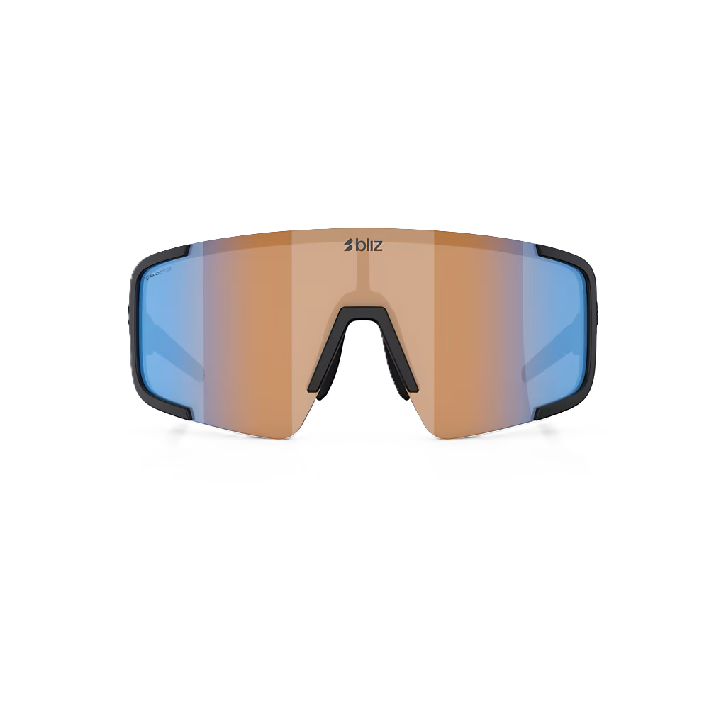BLIZ P003 SMALL Brýle Black Matt Coral/Orange Iridium Blue Lens