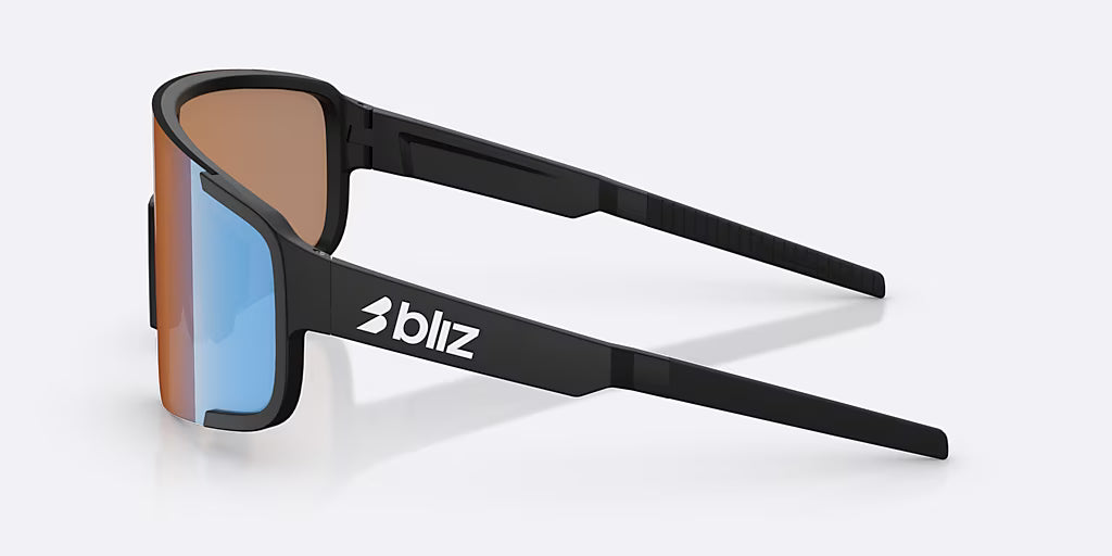 BLIZ P003 SMALL Brýle Black Matt Coral/Orange Iridium Blue Lens