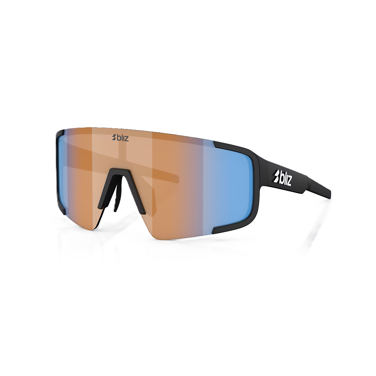 BLIZ P003 Black Matt Brýle Nano Optics Nordic Ligh Coral - Orange w Blue Multi