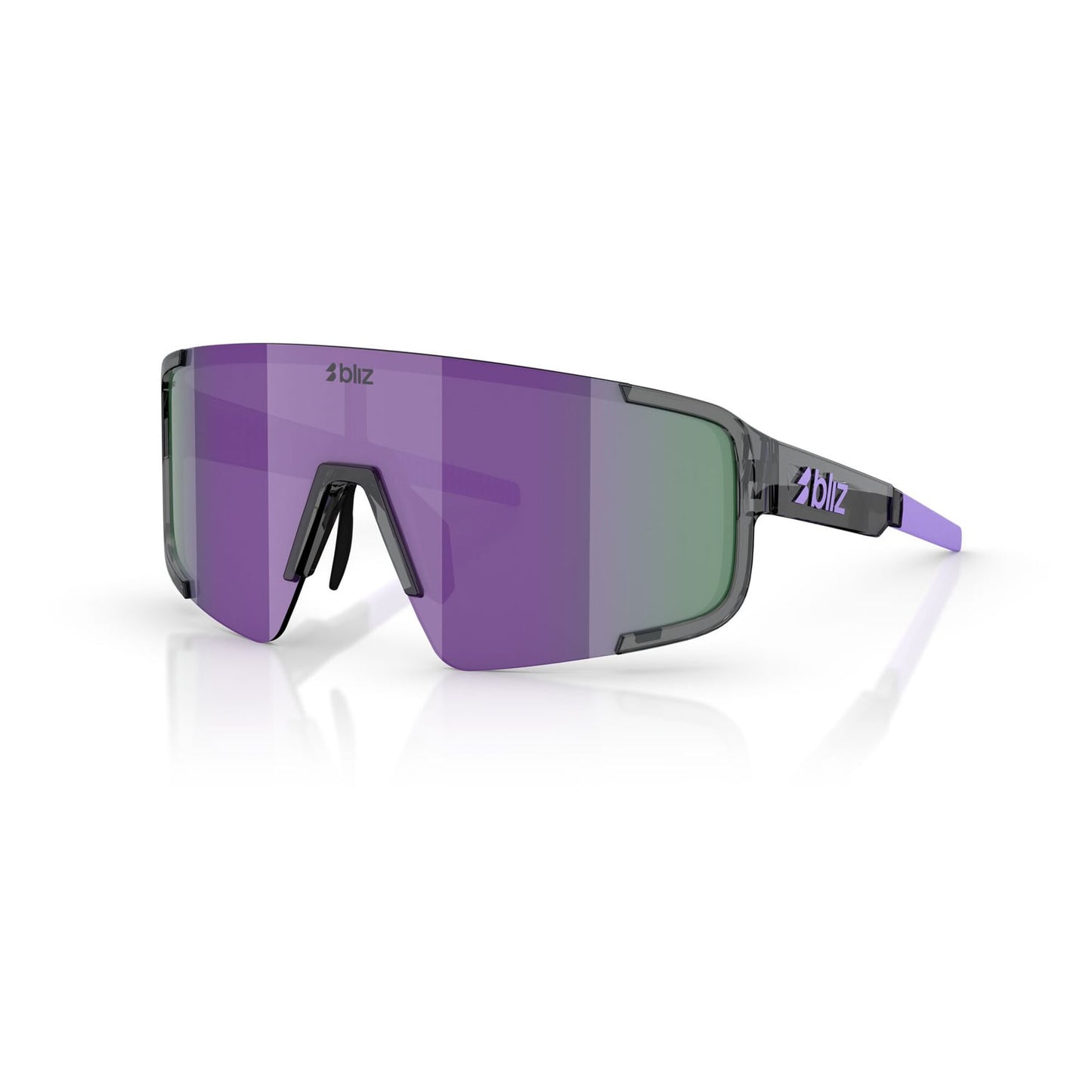 BLIZ P003 SMALL Crystal Black Purple Multii Glasses