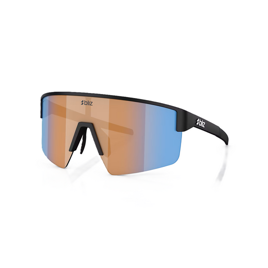 BLIZ P004 SMALL Brýle Black Matt Coral/Orange Iridium Blue Lens