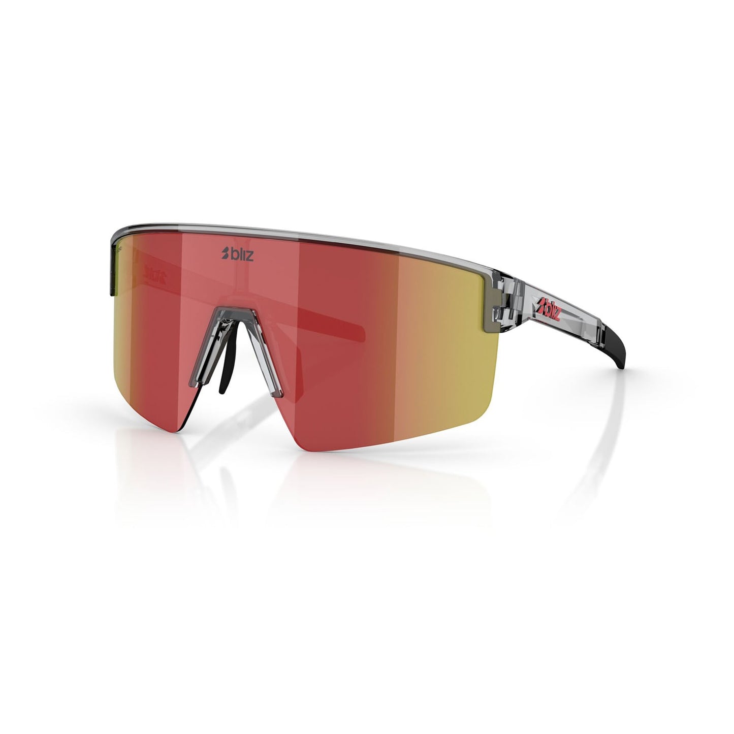 Glasses BLIZ P004 Transparent Grey Screen Red Multi