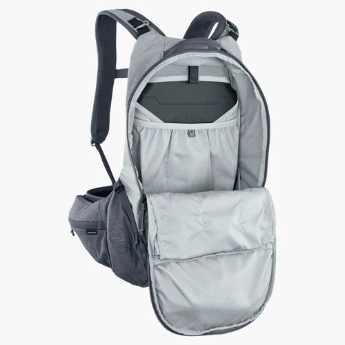 EVOC TRAIL PRO 16L Backpack with Back Panel, Gray