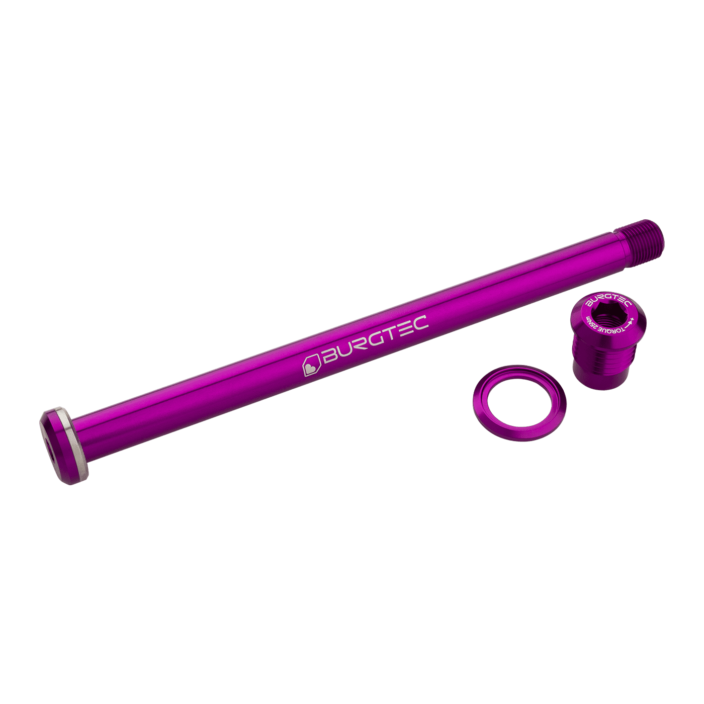 BURGTEC Rear Wheel Axle 174mm for Yeti Frame Purple