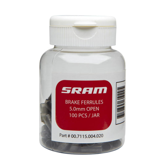 SRAM 5 mm Brake Sleeve End Cap Black (x100)