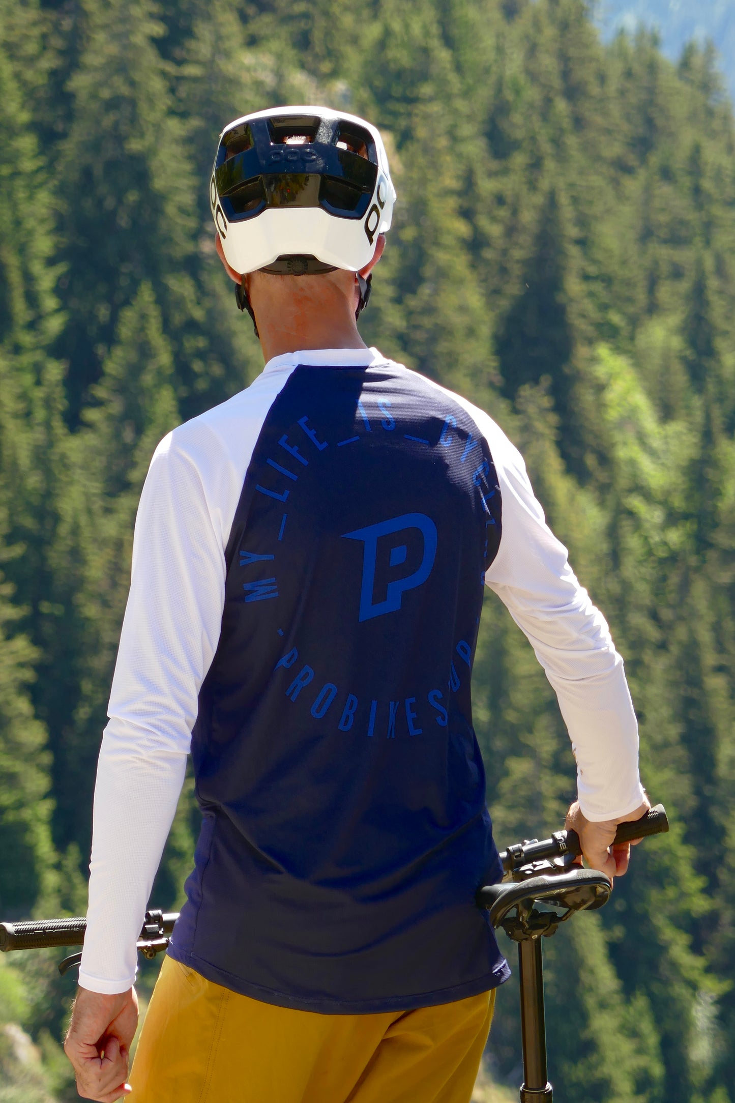 PROBIKESHOP FREERIDE Dres s dlouhým rukávem Navy/White