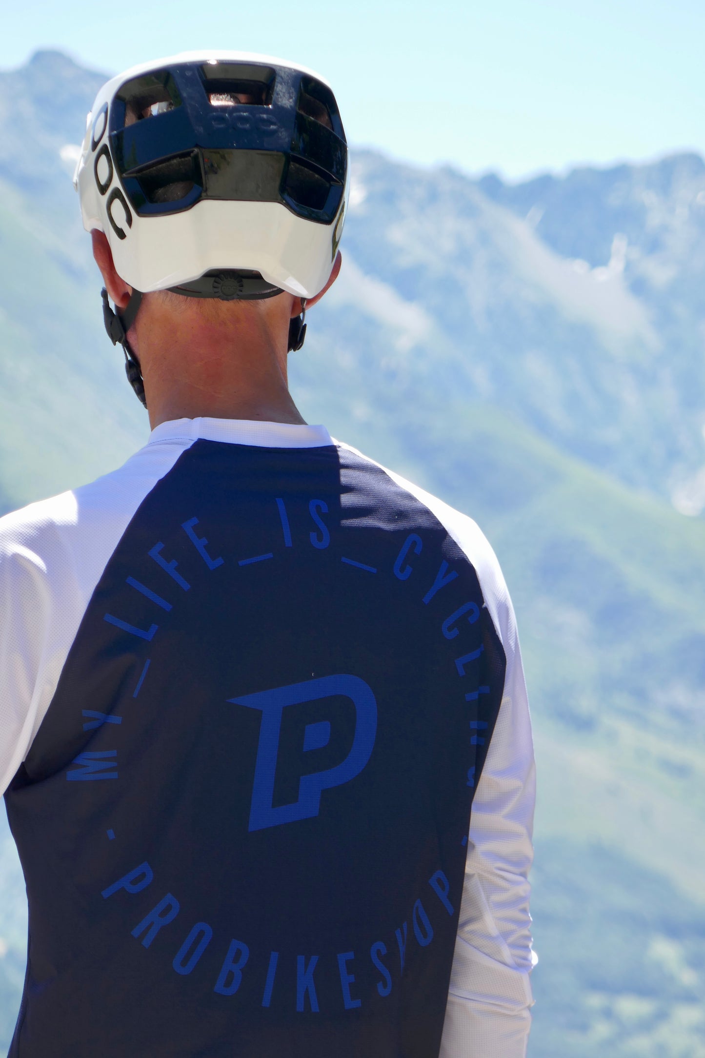 PROBIKESHOP FREERIDE Dres s dlouhým rukávem Navy/White