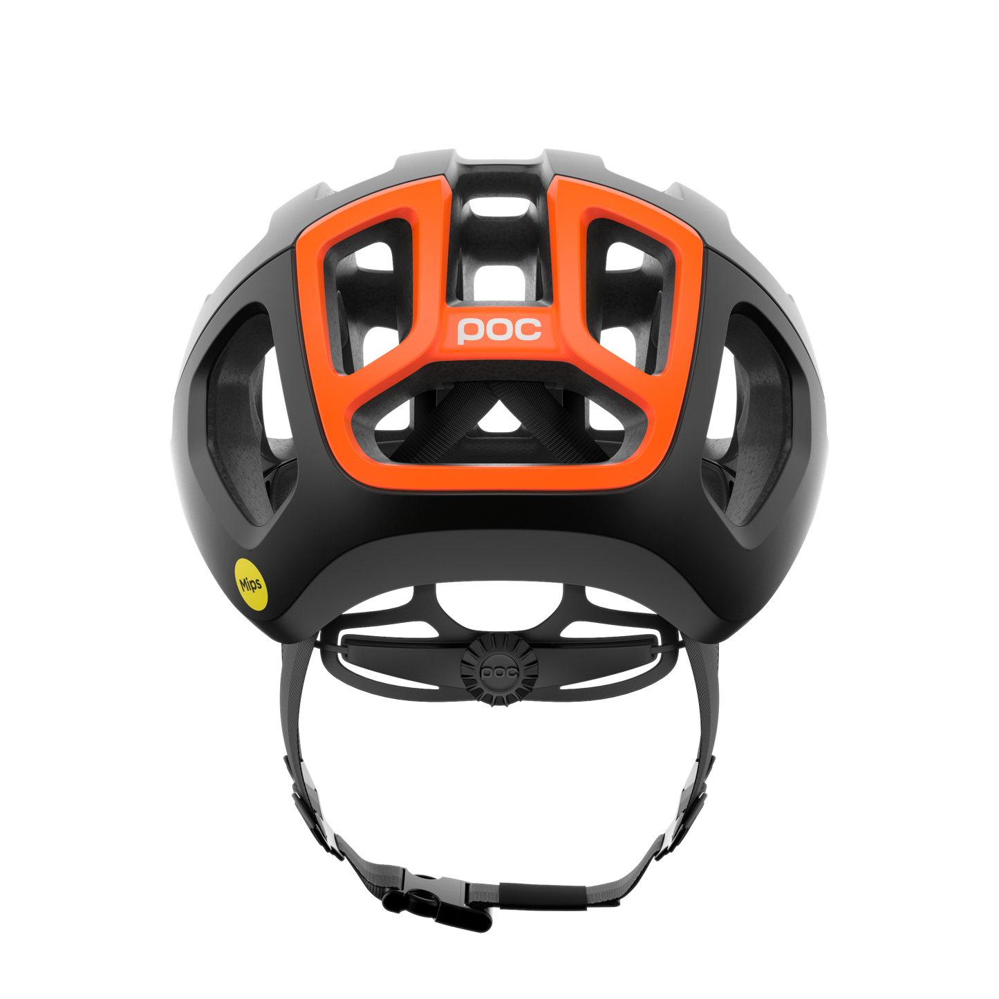 POC VENTRAL AIR MIPS Silniční přilba Black/Orange Fluo Matt