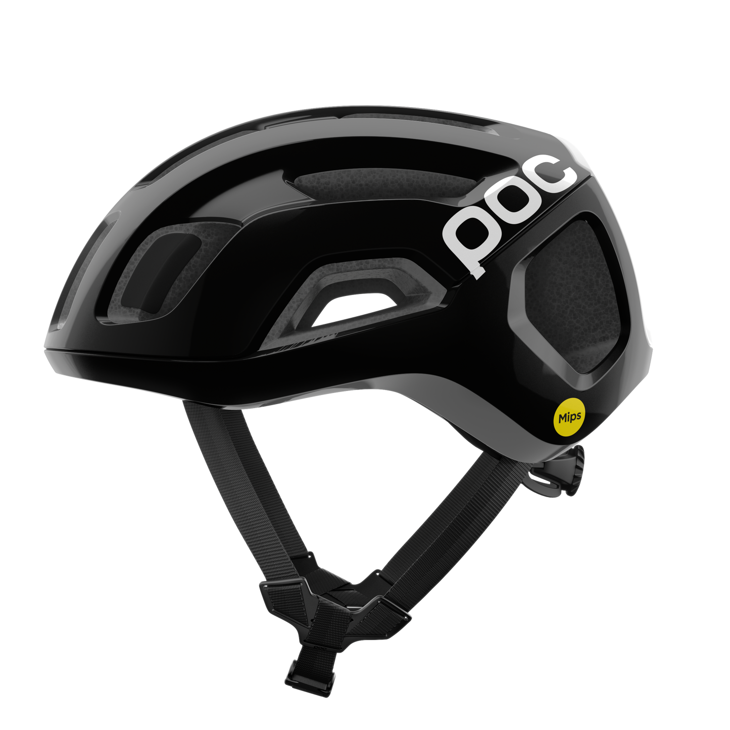 POC VENTRAL AIR MIPS Logo Road Helmet Black/White Matt