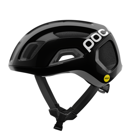 POC VENTRAL AIR MIPS Logo Road Helmet Black/White Matt