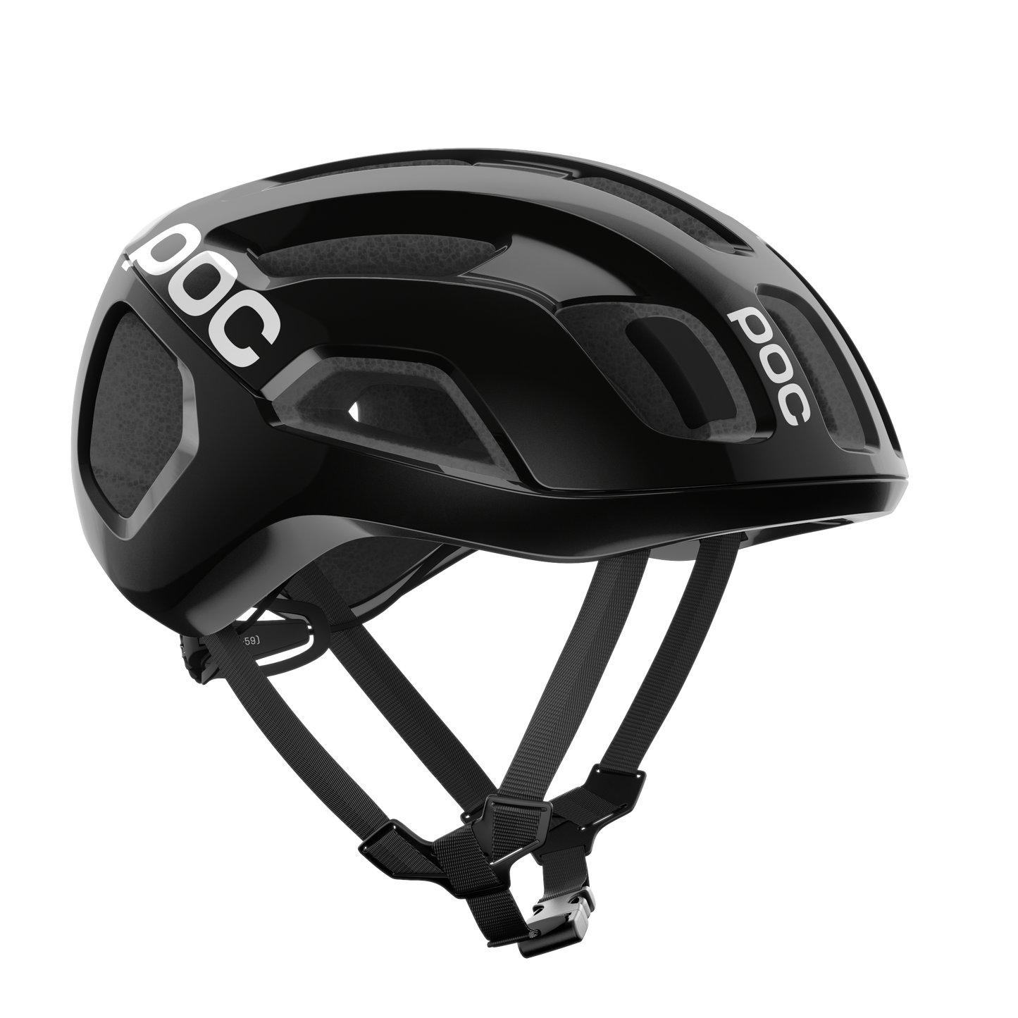 POC VENTRAL AIR MIPS Logo Road Helmet Black/White Matt