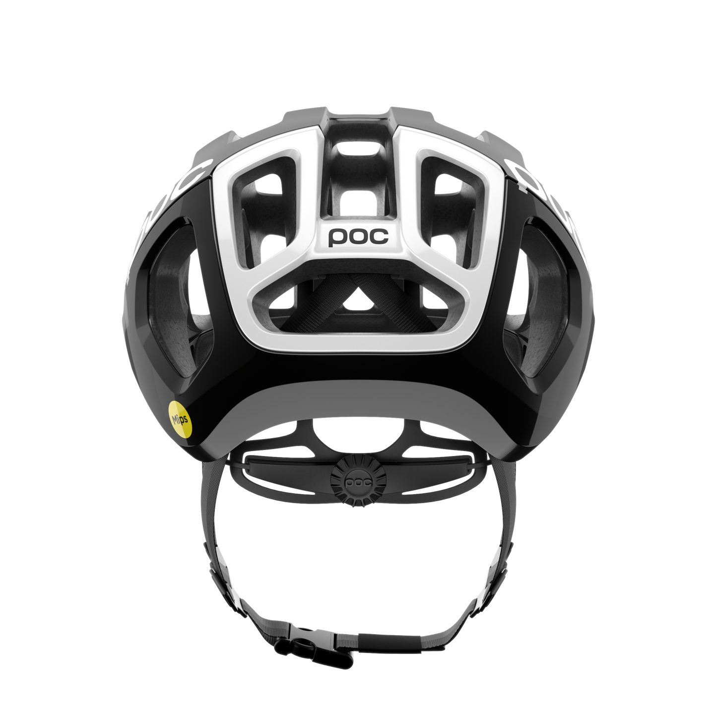 POC VENTRAL AIR MIPS Logo Road Helmet Black/White Matt