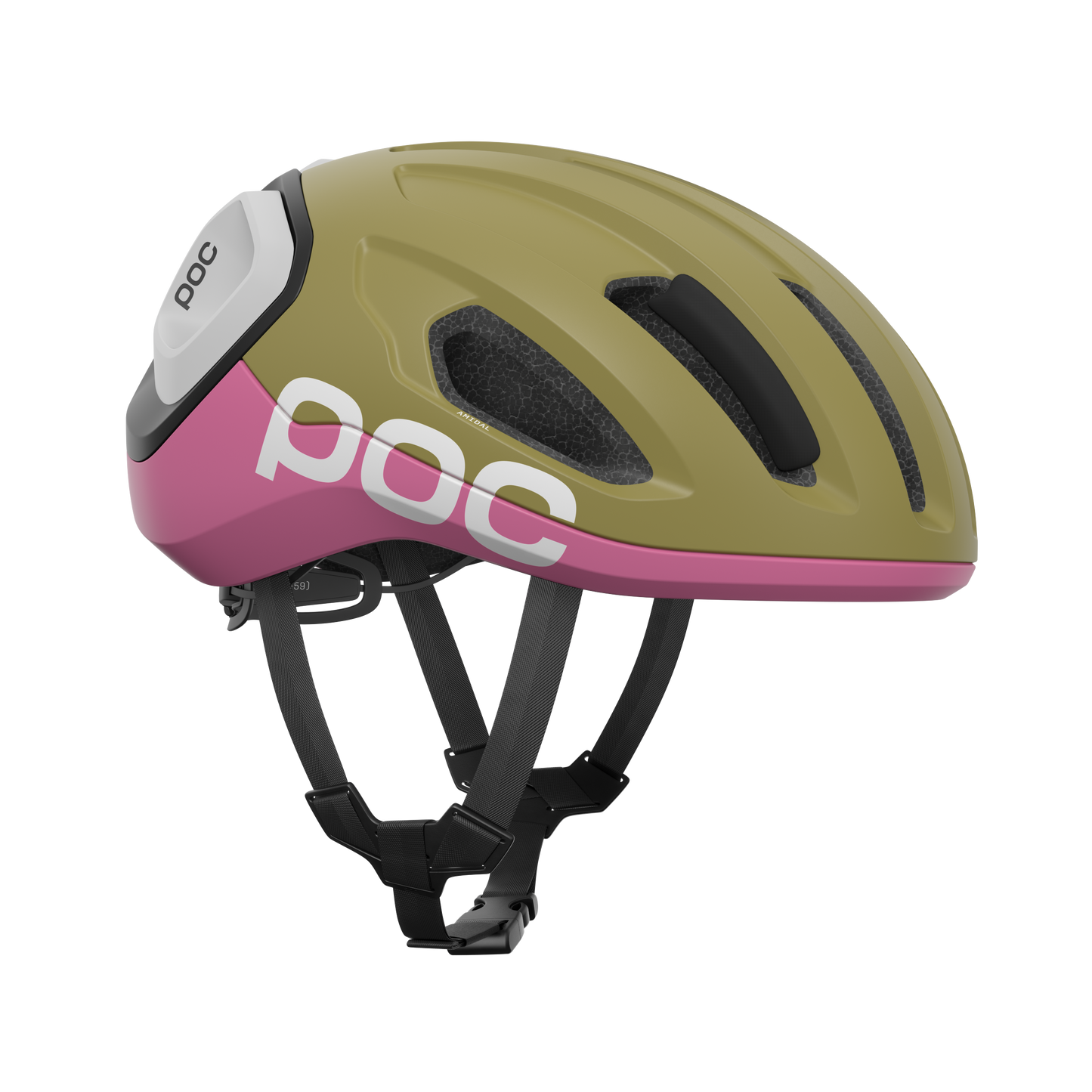 Silniční přilba POC AMIDAL MIPS Khaki/Matt Pink