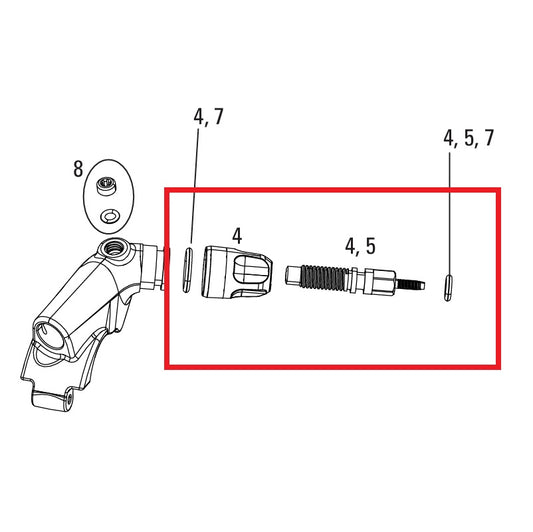 Nastavovací sada ROCKSHOX XLOC FLOODGATE SPRINT/FULL SPRINT 2014-16 GOLD